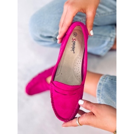 PA1 Mocasines mujer Anaya ante fucsia rosado 6