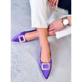 PA1 Bailarinas elegantes con piedras Lorella Purple violeta 3
