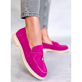 PA1 Mocasines de ante de Ottavia Fucsia rosado 5