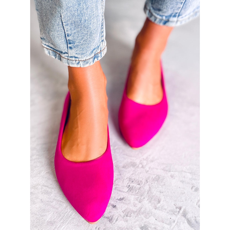 BM Bailarinas Keys Plantilla Piel Fucsia rosa 1