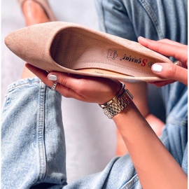 BM Bailarinas Keys Khaki plantilla piel beige caqui 5