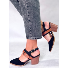 BM Zapatos de tacón abierto Chiatti negros 5