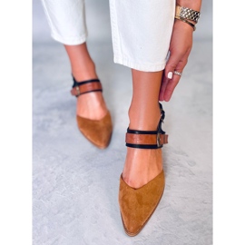 BM Zapatos de tacón abierto Chiatti Camel marrón 1