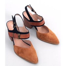 BM Zapatos de tacón abierto Chiatti Camel marrón 2