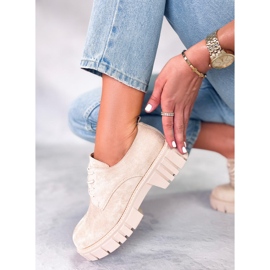 BM Mocasín plataforma ante de Amparo Beige 3