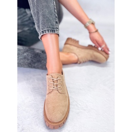BM Mocasín plataforma ante Kaki Amparo beige caqui 5