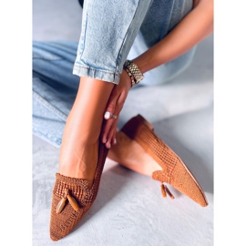 Bailarinas Monti Camel caladas marrón 5