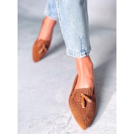Bailarinas Monti Camel caladas marrón 4