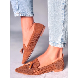 Bailarinas Monti Camel caladas marrón 3