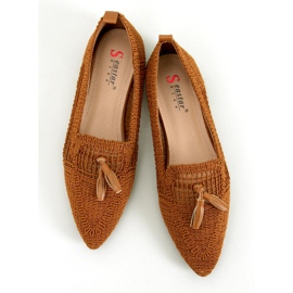 Bailarinas Monti Camel caladas marrón 1