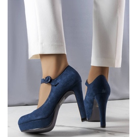 Zapatos de salón azul marino de Lynda 2