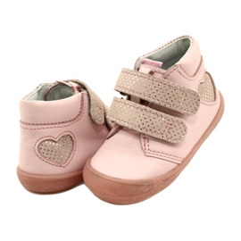 Botines velcros Mazurek 1341 Corazón Rosa Glitter 3