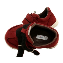 Zapatos para niños de cuero casual Mazurek 1362 Red Velcro rojo 5