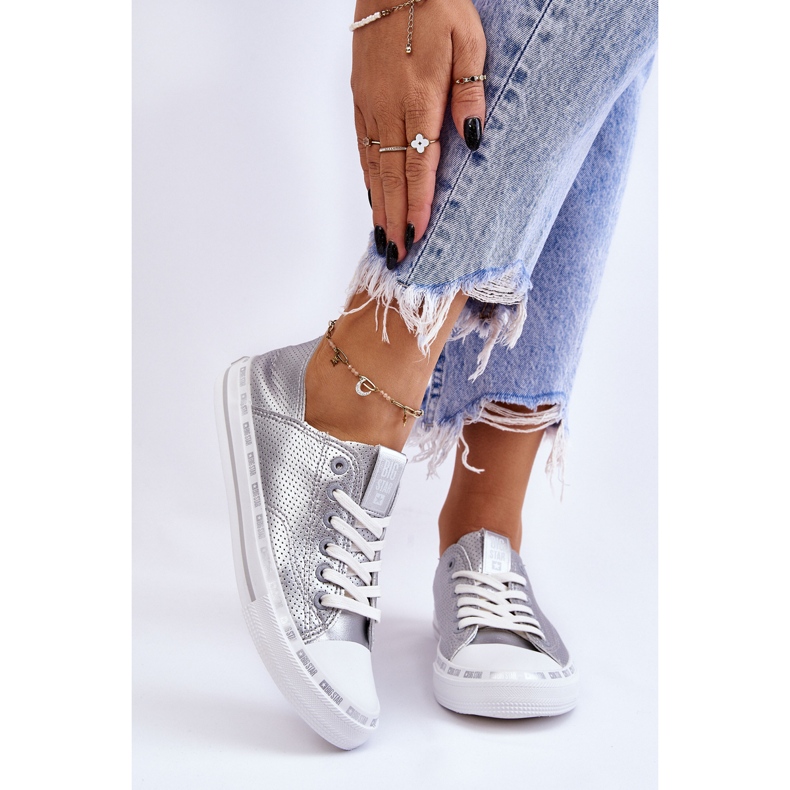 Sneakers Mujer Piel Bajas Big Star LL274016 Plata 1