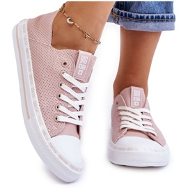 Sneakers Mujer Piel Bajas Big Star LL274015 Rosa rosado 10