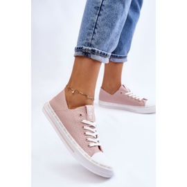 Sneakers Mujer Piel Bajas Big Star LL274015 Rosa rosado 3