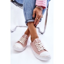 Sneakers Mujer Piel Bajas Big Star LL274015 Rosa rosado 8