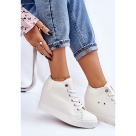 Zapatillas Altas Cuña Oculta Big Star LL274035 Blanco 8