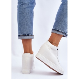 Zapatillas Altas Cuña Oculta Big Star LL274035 Blanco 11