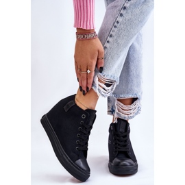 Zapatillas Altas Cuña Oculta Big Star LL274034 Negro 8