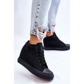 Zapatillas Altas Cuña Oculta Big Star LL274034 Negro 7