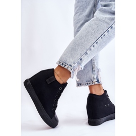 Zapatillas Altas Cuña Oculta Big Star LL274034 Negro 11