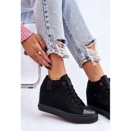 Zapatillas Altas Cuña Oculta Big Star LL274034 Negro 12