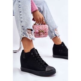 Zapatillas Altas Cuña Oculta Big Star LL274034 Negro 1