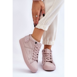 Zapatillas altas clásicas para mujer Big Star LL274004 Nude rosado 2