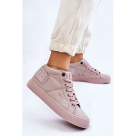 Zapatillas altas clásicas para mujer Big Star LL274004 Nude rosado 3