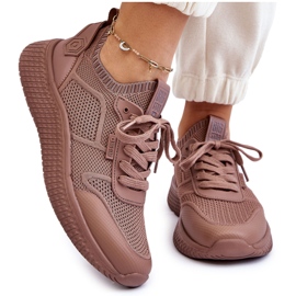 Sneakers Mujer Cómodas Memory Foam System Big Star LL274416 Marrón claro 11