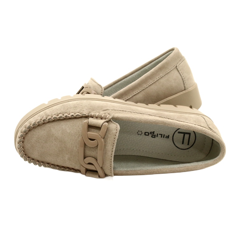 Mocasines de piel Filippo DP3334/23 BE beige 6