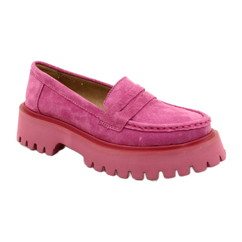 Mocasines de ante Filippo DP4586/23 FH Fucsia rosado 1