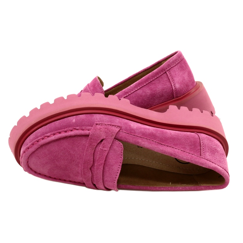 Mocasines de ante Filippo DP4586/23 FH Fucsia rosado 5