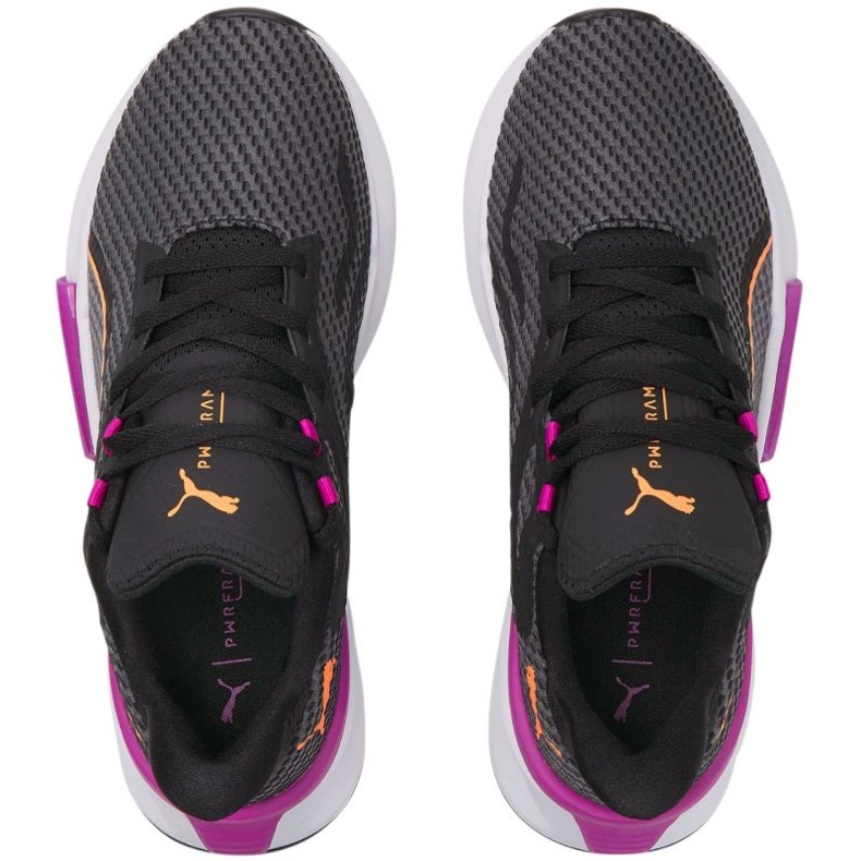 Puma PwrFrame Tr W 376170 04 zapatos negro rosado gris 1 Puma PwrFrame Tr W 376170 04 zapatos negro rosado gris 1