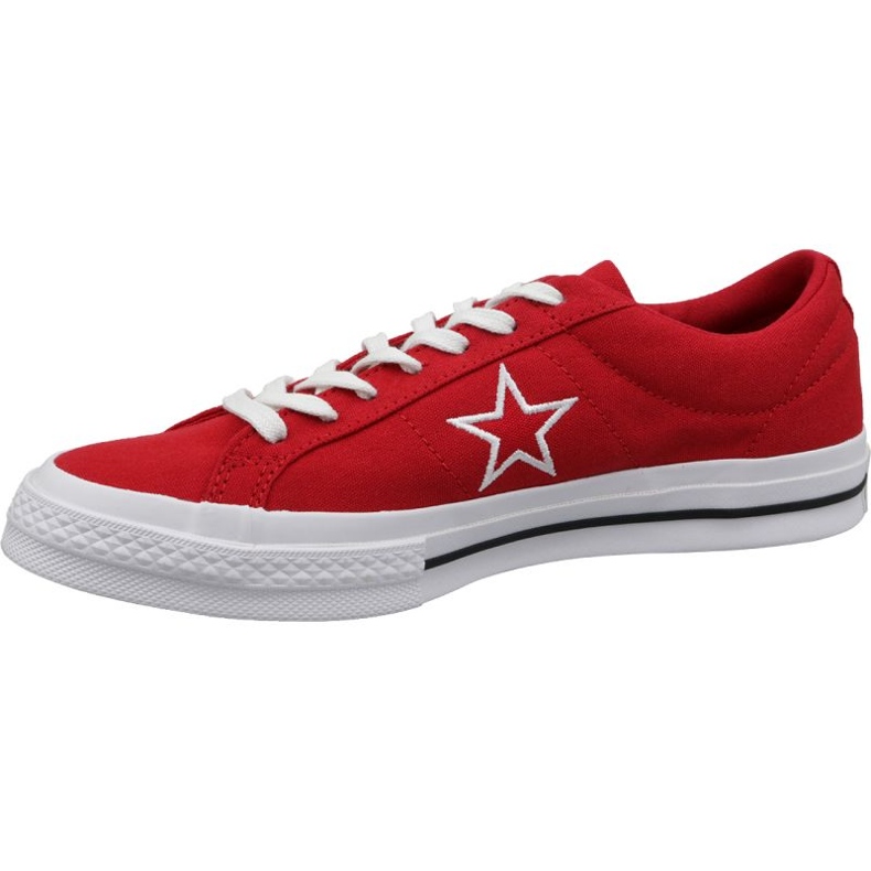 Converse One Star Ox M 163378C zapatos rojos 1 Converse One Star Ox M 163378C zapatos rojos 1