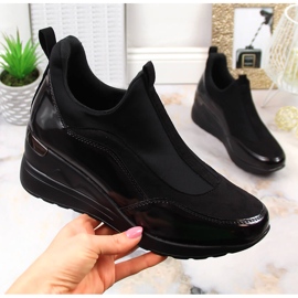 News Zapatos mujer cuña negros Vinceza 4000 6