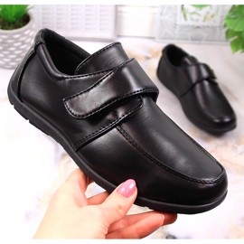 Zapatos de comunión para niño American Club 52/23 negros con velcro 2