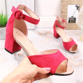 Sandalias mujer ante fucsia Vinceza 20100 rosado 4