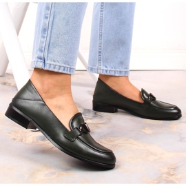 Zapatos de tacón bajo mujer verdes Vinceza 10904 5