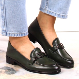 Zapatos de tacón bajo mujer verdes Vinceza 10904 6