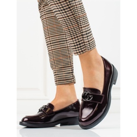 W. Potocki Señores granates de mujer de Potocki con tacones planos rojo 1 W. Potocki Señores granates de mujer de Potocki con tacones planos rojo 1