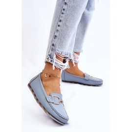 PS1 Mocasines Mujer Piel Azul Claro Downtown 3