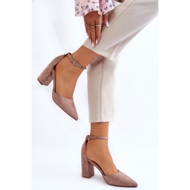 Zapatos de tacón de ante beige oscuro Lexie 2