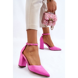 Zapatos de tacón de ante rosa Lexie rosado 2
