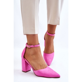 Zapatos de tacón de ante rosa Lexie rosado 5