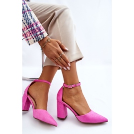 Zapatos de tacón de ante rosa Lexie rosado 7