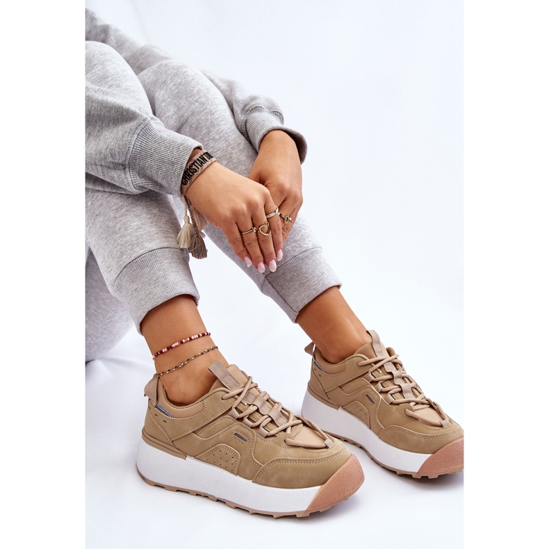 PS1 Deportivas Mujer Plataforma Beige Dakari 1 PS1 Deportivas Mujer Plataforma Beige Dakari 1