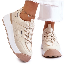 PS1 Deportivas Mujer Plataforma Beige Claro Dakari 11