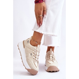PS1 Deportivas Mujer Plataforma Beige Claro Dakari 2